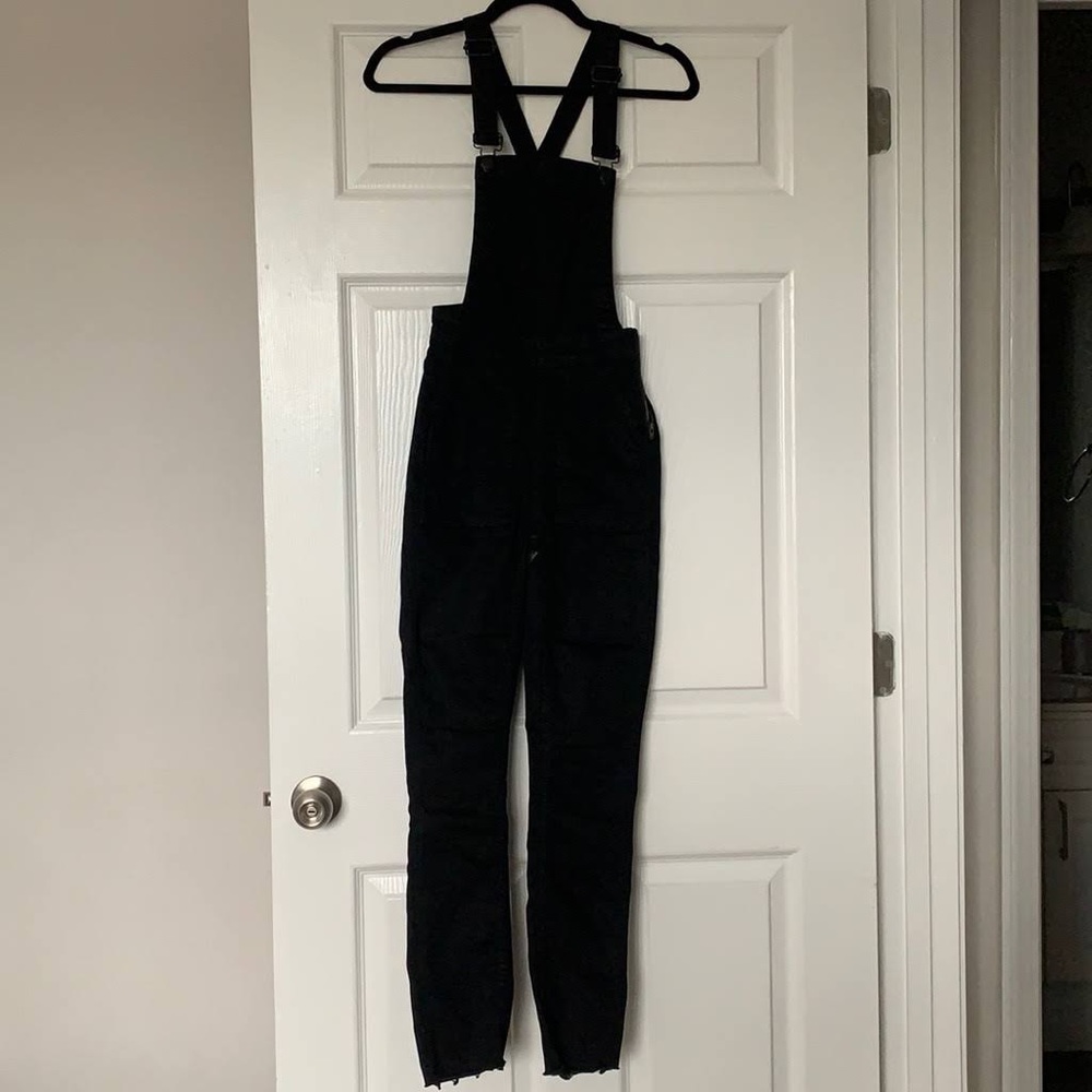 Black Overalls Skinny bottom
